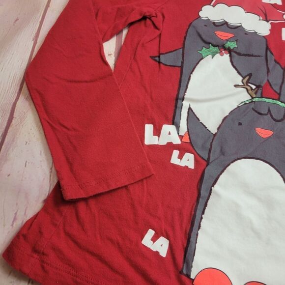 Christmas Penguin shirt M7/8 - Picture 4 of 5